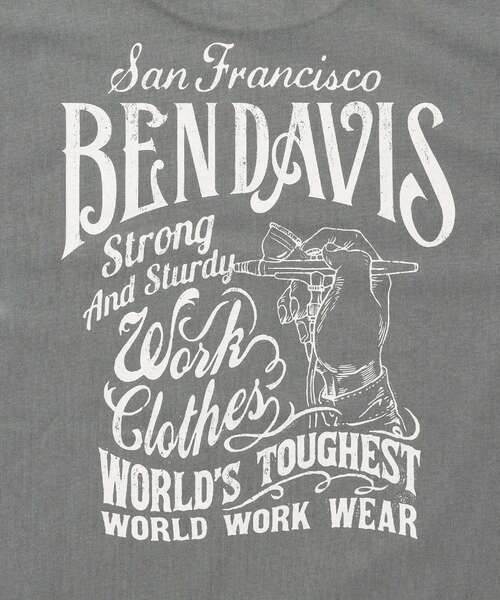 BEN DAVIS/WHITE LABEL（ベンデイビス ホワイトラベル）の「【BEN DAVIS（ベンデイビス）】PAINTER’S SIGN L/S TEE / ロンT クルーネック 長袖 ワンポイント プリント ユニセックス（Tシャツ/カットソー・メンズ・ブラック/ホワイト/グリーン系その他3・MEDIUM/LARGE/X-LARGE）」の17枚目の写真
