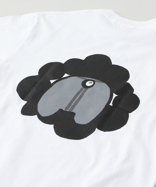 きっこうちゃん（キッコウチャン）の「きっこうちゃん ・モノクロミャクミャク Tシャツ（Tシャツ/カットソー・メンズ・グレー/ホワイト・MEDIUM/LARGE/X-LARGE）」の5枚目の写真