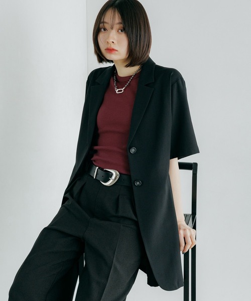 PAGEBOY（ページボーイ）の「ジミレスシシュウタンク（タンクトップ・レディース・ブラック/オフホワイト/チェリーピンク・FREE）」の18枚目の写真