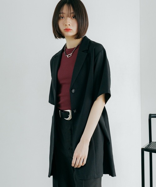 PAGEBOY（ページボーイ）の「ジミレスシシュウタンク（タンクトップ・レディース・ブラック/オフホワイト/チェリーピンク・FREE）」の21枚目の写真