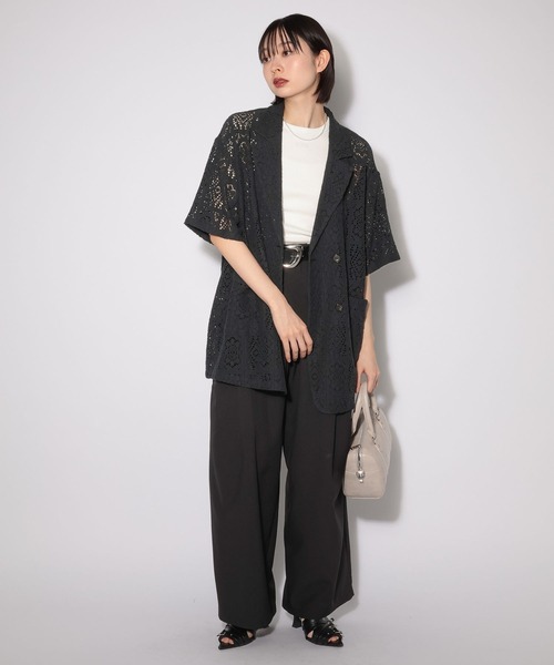 PAGEBOY（ページボーイ）の「ジミレスシシュウタンク（タンクトップ・レディース・ブラック/オフホワイト/チェリーピンク・FREE）」の4枚目の写真