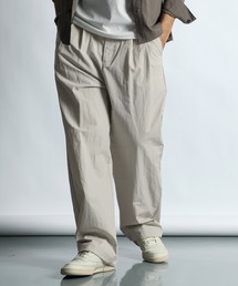The DUFFER of ST.GEORGE | COTTON/NYLON WEATHER IN-TUCK WIDE EASY PANTS：コットンナイロン ワイドイージーパンツ / 2タックパンツ(その他パンツ)