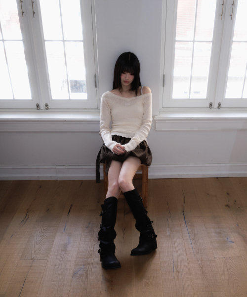 ROSEFRANTZ（ロゼフランツ）の「Balloon Check Belted Miniskirt [Brown]（スカート・レディース・ブラウン・OS）」の22枚目の写真