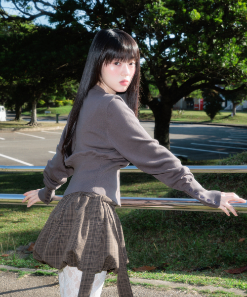 ROSEFRANTZ（ロゼフランツ）の「Balloon Check Belted Miniskirt [Brown]（スカート・レディース・ブラウン・OS）」の20枚目の写真