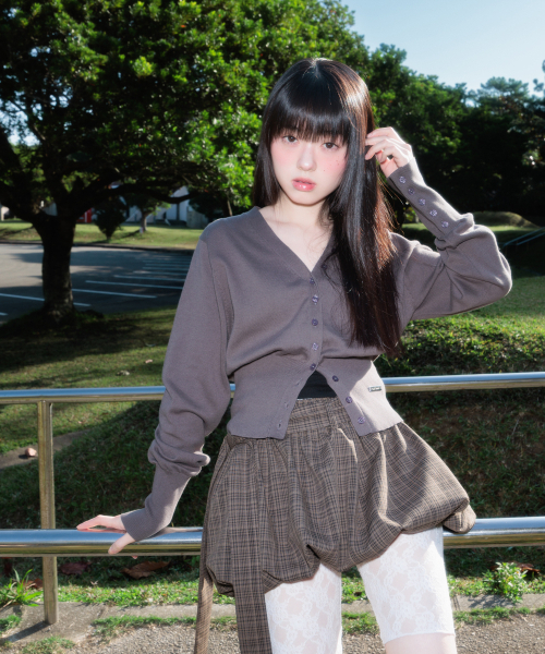 ROSEFRANTZ（ロゼフランツ）の「Balloon Check Belted Miniskirt [Brown]（スカート・レディース・ブラウン・OS）」の19枚目の写真