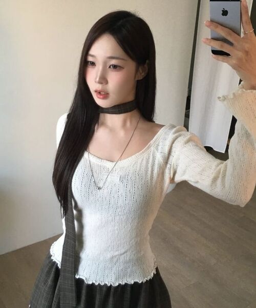 ROSEFRANTZ（ロゼフランツ）の「Balloon Check Belted Miniskirt [Brown]（スカート・レディース・ブラウン・OS）」の2枚目の写真