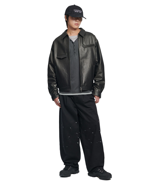 NOMANUAL(NOMANUAL)の「NEO LEATHER JACKET - BLACK(ライダースジャケット・レディース・その他・SMALL/MEDIUM/LARGE)」の4枚目の写真