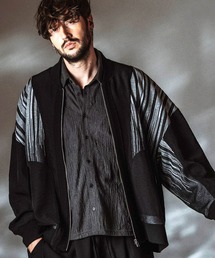 NO ID.（ノーアイディ）の「【NO ID.】Changing Sheer Knit MA-1 Blouson / チェンジングシアーニットMA-1ブルゾン（MA-1）」