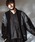 NO ID.�i�m�[�A�C�f�B�j�́u�yNO ID.�zChanging Sheer Knit MA-1 Blouson / �`�F���W���O�V�A�[�j�b�gMA-1�u���]���iMA-1�j�v�b�X�g���C�v