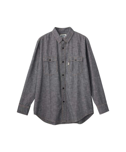 HYSTERIC GLAMOUR(ヒステリックグラマー)の「LET’S GO CRAZY刺繍 ウエスタンシャツ(シャツ/ブラウス・メンズ・ブラック/ライトインディゴブルー・X-LARGE/LARGE/MEDIUM/SMALL)」の2枚目の写真