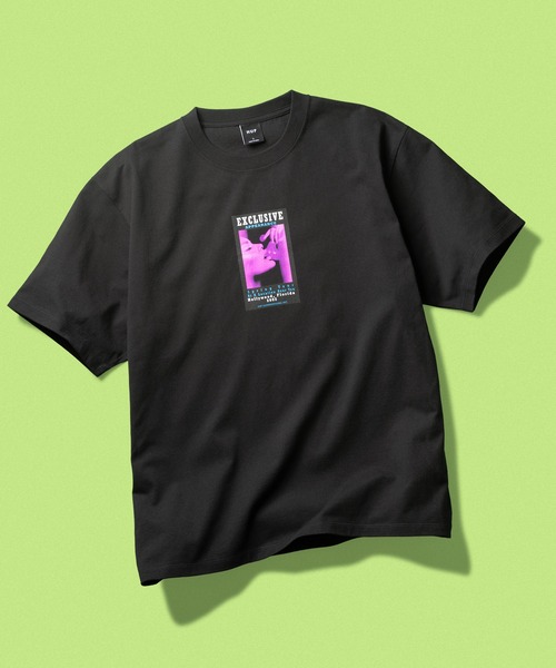 HUF(ハフ)の「EXCLUSIVE APPEARANCE TEE(Tシャツ/カットソー・メンズ・ブラック/ホワイト・L/XL/S/M/XXL)」の1枚目の写真