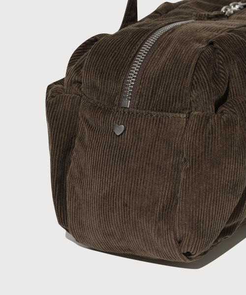 COVERNAT WOMAN（カバーナットウーマン）の「クローバーハート バブル コーデュロイ ダッフルバッグ Brown（トートバッグ・レディース・その他・F）」の6枚目の写真