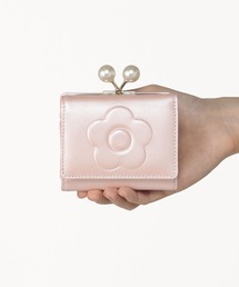 クッキングママ　MARY QUANT マリークワント 財布　三つ折り 公式】【デイジーアウトラインパターン2 ミニウォレット】マリー