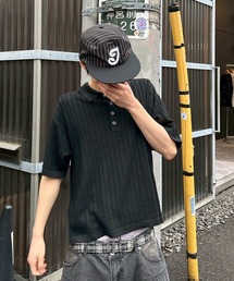 kutir | RINGSNAP CABLE KNIT POLO/リングスナップケーブル編みニットポロ(ポロシャツ)