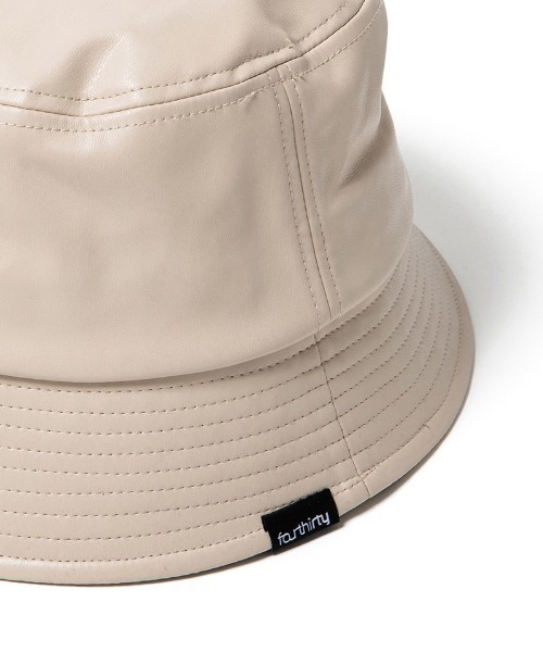 430（フォーサーティ）の「mko13551- LTR BUCKET HAT バケットハット(26-102)（ハット・メンズ・アイボリー/ブラック/ブラウン・FREE）」の4枚目の写真
