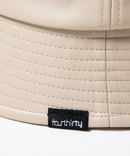 430（フォーサーティ）の「mko13551- LTR BUCKET HAT バケットハット(26-102)（ハット・メンズ・アイボリー/ブラック/ブラウン・FREE）」の5枚目の写真