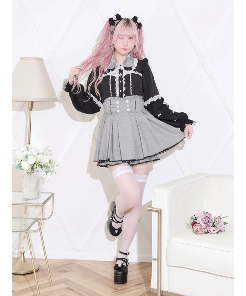 NOEMIE(ノエミー)の「チャーム付きメニーリボンチュールブラウス(シャツ/ブラウス・レディース・サックスブルー/ブラック/ピンク・M)」の17枚目の写真