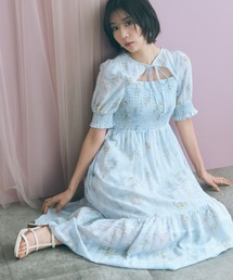 marun（マルン）の「＜大きいサイズ＞ボレロ風フラワープリントワンピース marun（ワンピース）」