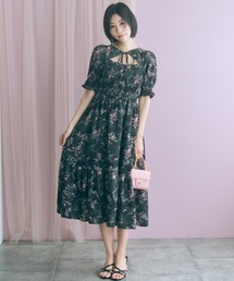 marun（マルン）の「＜大きいサイズ＞ボレロ風フラワープリントワンピース marun（ワンピース）」