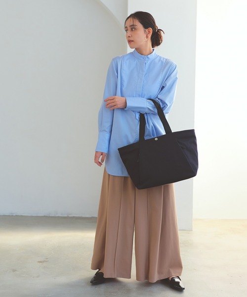 Breath TOPKAPI(ブレストプカピ)の「【Breath TOPKAPI】SLANT スラント ナイロン ユーティリティ トートバッグ A4 / 軽量(トートバッグ・レディース・ブラック/グレー/ブラウン・FREE)」の4枚目の写真