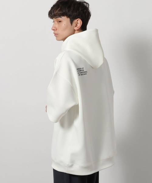 LAKOLE(ラコレ)の「ダンボールロゴパーカー / 660840(パーカー・メンズ・ホワイト/ブラック/ダークオリーブ・MEDIUM/LARGE)」の7枚目の写真