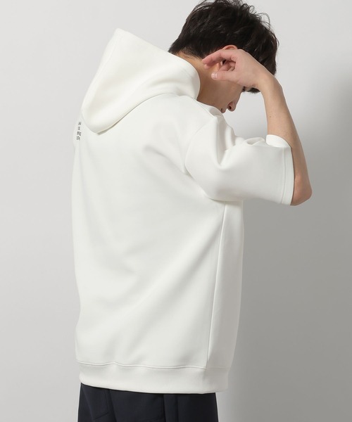 LAKOLE(ラコレ)の「ダンボールロゴパーカー / 660840(パーカー・メンズ・ホワイト/ブラック/ダークオリーブ・MEDIUM/LARGE)」の9枚目の写真