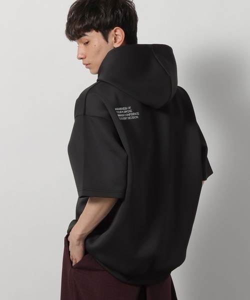 LAKOLE(ラコレ)の「ダンボールロゴパーカー / 660840(パーカー・メンズ・ホワイト/ブラック/ダークオリーブ・MEDIUM/LARGE)」の14枚目の写真