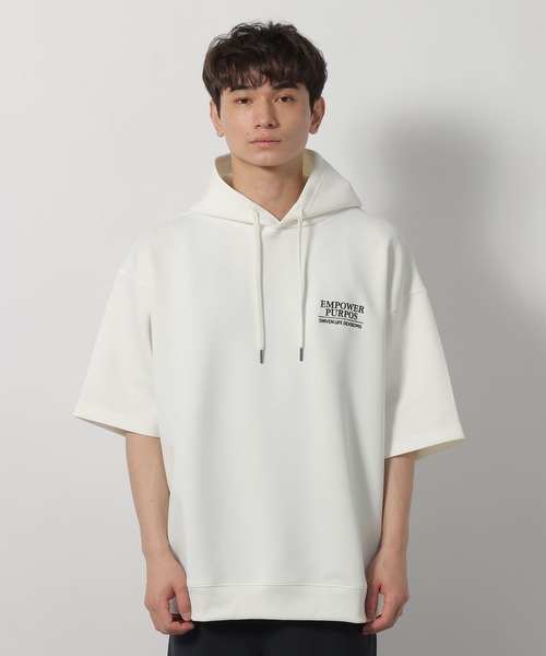 LAKOLE(ラコレ)の「ダンボールロゴパーカー / 660840(パーカー・メンズ・ホワイト/ブラック/ダークオリーブ・MEDIUM/LARGE)」の21枚目の写真