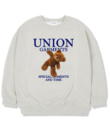 モーメント 裏起毛オーバーサイズ スウェットTシャツ オートミール
