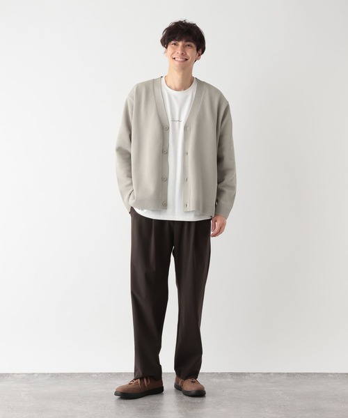 GLOBAL WORK(グローバルワーク)の「トクトク2setメッシュカーデ/半袖Tシャツ/661585(カーディガン/ボレロ・メンズ・オフホワイト/チャコールグレー/カーキ/グレー系その他/スカイブルー/ネイビー・MEDIUM/SMALL/X-LARGE/LARGE)」の20枚目の写真