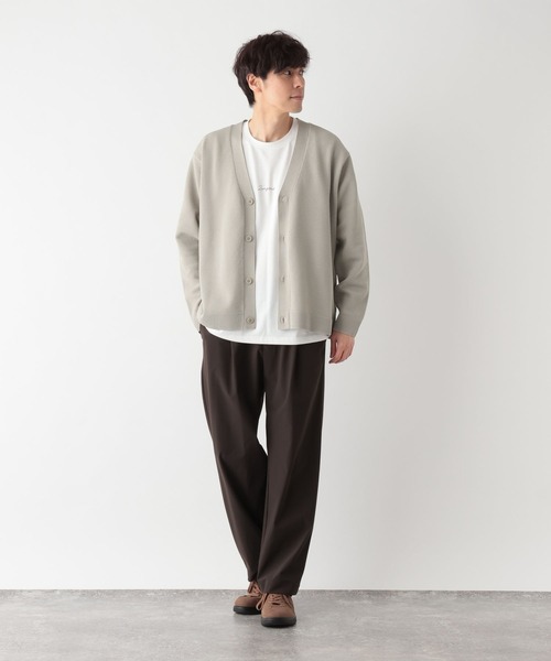 GLOBAL WORK(グローバルワーク)の「トクトク2setメッシュカーデ/半袖Tシャツ/661585(カーディガン/ボレロ・メンズ・オフホワイト/チャコールグレー/カーキ/グレー系その他/スカイブルー/ネイビー・MEDIUM/SMALL/X-LARGE/LARGE)」の21枚目の写真