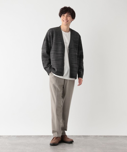 GLOBAL WORK(グローバルワーク)の「トクトク2setメッシュカーデ/半袖Tシャツ/661585(カーディガン/ボレロ・メンズ・オフホワイト/チャコールグレー/カーキ/グレー系その他/スカイブルー/ネイビー・MEDIUM/SMALL/X-LARGE/LARGE)」の18枚目の写真