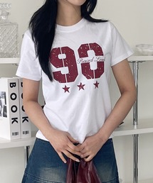 ヴィンテージ風ナンバリングデザインTシャツカットソー