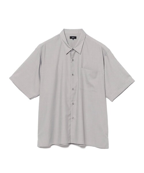 BEAMS（ビームス）の「ソリッド TR ハーフスリーブ シャツ（シャツ/ブラウス・メンズ・ライトグレー/ブラック/ピンク・S/XL/L/M）」の16枚目の写真