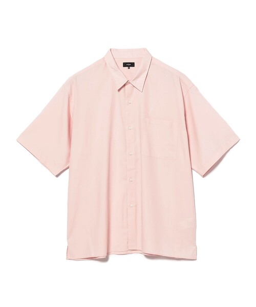 BEAMS（ビームス）の「ソリッド TR ハーフスリーブ シャツ（シャツ/ブラウス・メンズ・ライトグレー/ブラック/ピンク・S/XL/L/M）」の10枚目の写真