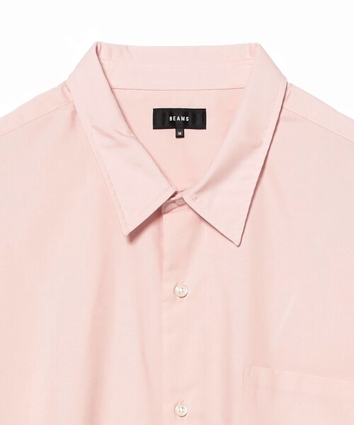 BEAMS（ビームス）の「ソリッド TR ハーフスリーブ シャツ（シャツ/ブラウス・メンズ・ライトグレー/ブラック/ピンク・S/XL/L/M）」の9枚目の写真