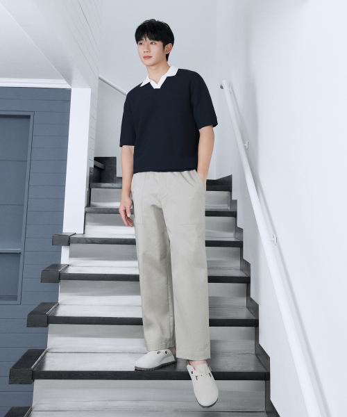 MINDBRIDGE(マインドブリッジ)の「パティグパンツ - 3カラー MYPT3150(その他パンツ・メンズ・ダークベージュ/ライトカーキ/ブラック・34/32/30/29)」の4枚目の写真