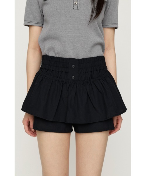 SLY(スライ)の「CHECK LAYERED S/PT チェックレイヤードショートパンツ 春服 夏服(スラックス・レディース・マルチ/ブラック・1/0)」の6枚目の写真