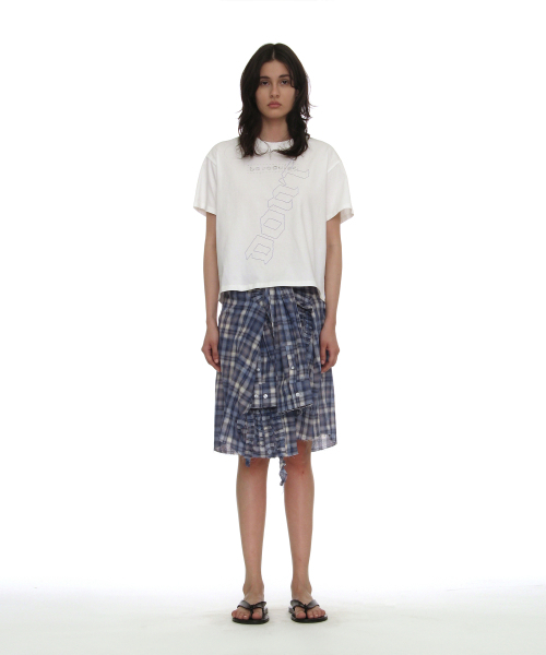 PARTIMENTO WOMEN(パルティメントウィメン)の「DBRプリントレギュラーTシャツ_ホワイト(Tシャツ/カットソー・レディース・その他・OS)」の2枚目の写真