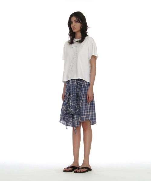 PARTIMENTO WOMEN(パルティメントウィメン)の「DBRプリントレギュラーTシャツ_ホワイト(Tシャツ/カットソー・レディース・その他・OS)」の3枚目の写真