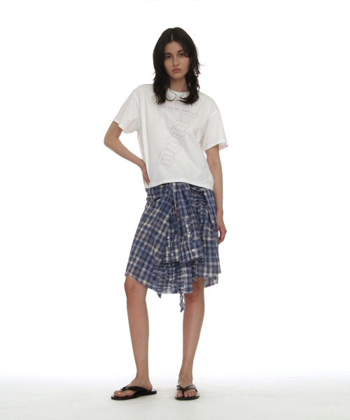 PARTIMENTO WOMEN(パルティメントウィメン)の「DBRプリントレギュラーTシャツ_ホワイト(Tシャツ/カットソー・レディース・その他・OS)」の5枚目の写真