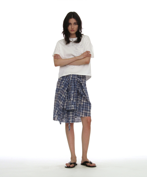 PARTIMENTO WOMEN(パルティメントウィメン)の「DBRプリントレギュラーTシャツ_ホワイト(Tシャツ/カットソー・レディース・その他・OS)」の6枚目の写真