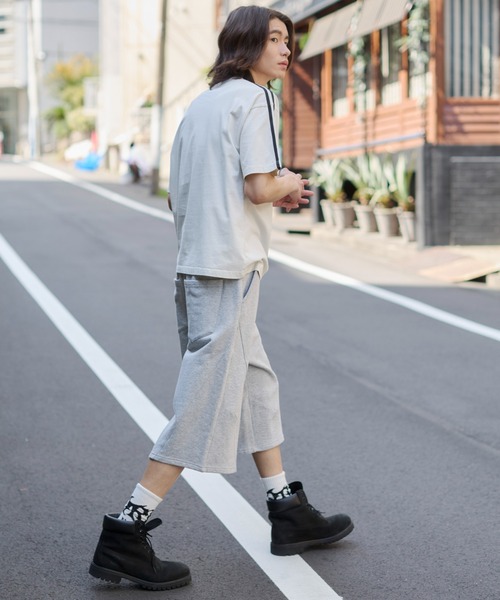 WEGO(ウィゴー)の「WEGO/バルーンスウェットショーツ(スウェットパンツ・メンズ・ブラック/杢グレー・LARGE/MEDIUM)」の8枚目の写真