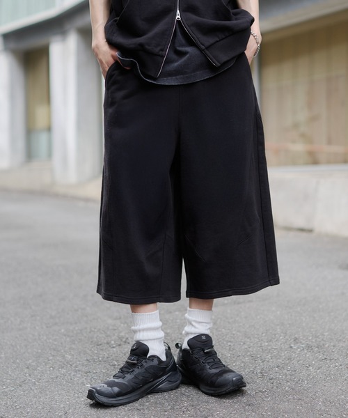 WEGO(ウィゴー)の「WEGO/バルーンスウェットショーツ(スウェットパンツ・メンズ・ブラック/杢グレー・LARGE/MEDIUM)」の18枚目の写真