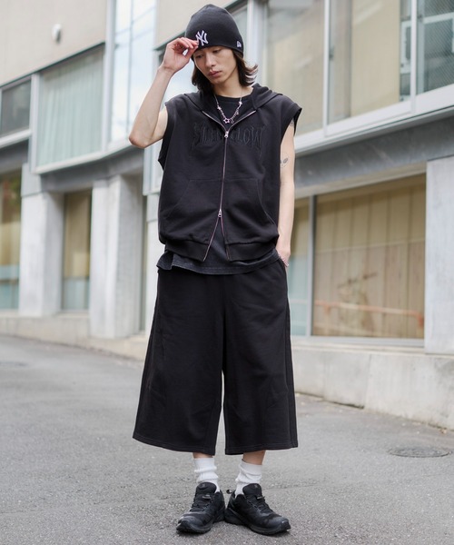 WEGO(ウィゴー)の「WEGO/バルーンスウェットショーツ(スウェットパンツ・メンズ・ブラック/杢グレー・LARGE/MEDIUM)」の22枚目の写真