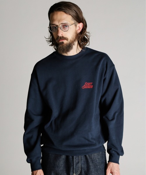 Schott/ショット/CREW SWEAT HEART LOGO Schott BROS. EMB./クルー