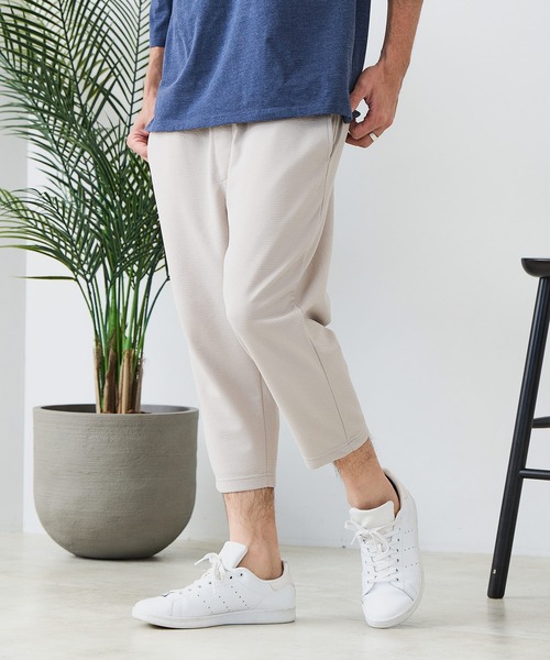 Blue Standard (ブルースタンダード)の「【BLUE STANDARD/ブルースタンダード】ドライリップル クロップドパンツ 7分丈 吸水速乾 ストレッチ イージーケア さらさら快適(スウェットパンツ・メンズ・グレー/ブラック/ネイビー・MEDIUM/LARGE/X-LARGE)」の15枚目の写真