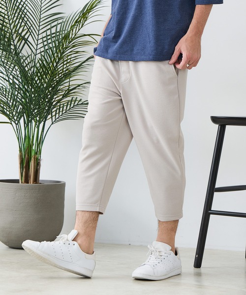 Blue Standard (ブルースタンダード)の「【BLUE STANDARD/ブルースタンダード】ドライリップル クロップドパンツ 7分丈 吸水速乾 ストレッチ イージーケア さらさら快適(スウェットパンツ・メンズ・グレー/ブラック/ネイビー・MEDIUM/LARGE/X-LARGE)」の16枚目の写真