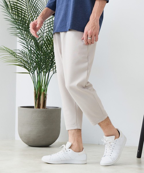 Blue Standard (ブルースタンダード)の「【BLUE STANDARD/ブルースタンダード】ドライリップル クロップドパンツ 7分丈 吸水速乾 ストレッチ イージーケア さらさら快適(スウェットパンツ・メンズ・グレー/ブラック/ネイビー・MEDIUM/LARGE/X-LARGE)」の17枚目の写真