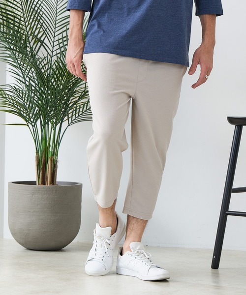 Blue Standard (ブルースタンダード)の「【BLUE STANDARD/ブルースタンダード】ドライリップル クロップドパンツ 7分丈 吸水速乾 ストレッチ イージーケア さらさら快適(スウェットパンツ・メンズ・グレー/ブラック/ネイビー・MEDIUM/LARGE/X-LARGE)」の18枚目の写真
